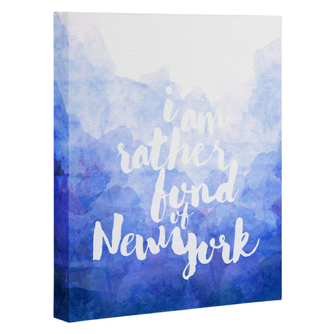 Hello Sayang I Am Rather Fond of New York Art Canvas
