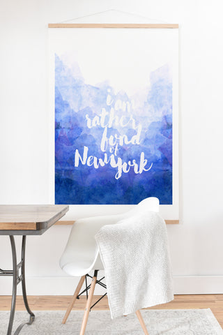 Hello Sayang I Am Rather Fond of New York Art Print And Hanger
