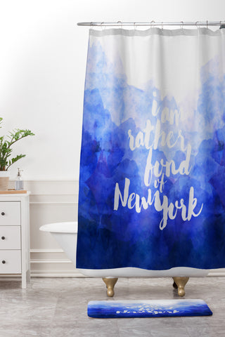 Hello Sayang I Am Rather Fond of New York Shower Curtain And Mat