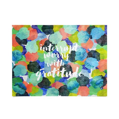 Hello Sayang Interrupt Worry With Gratitude Poster