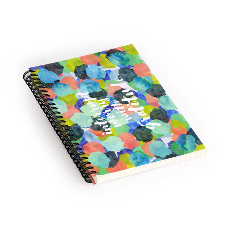 Hello Sayang Interrupt Worry With Gratitude Spiral Notebook