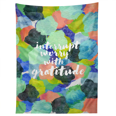 Hello Sayang Interrupt Worry With Gratitude Tapestry