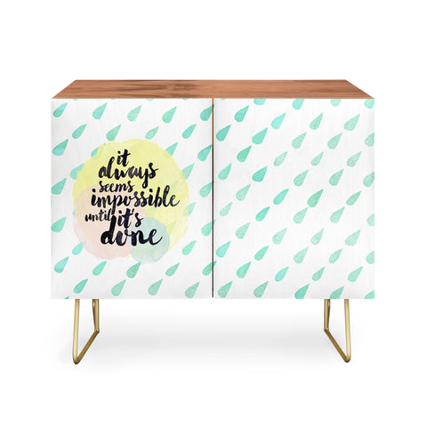 Hello Sayang It Always Seem Impossible Until Its Done Credenza