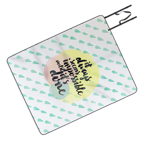 Hello Sayang It Always Seem Impossible Until Its Done Picnic Blanket
