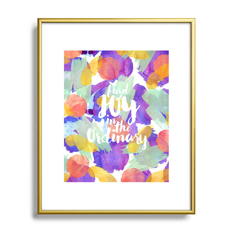 Hello Sayang Joy in the Ordinary Metal Framed Art Print