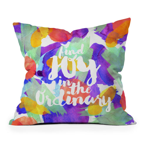 Hello Sayang Joy in the Ordinary Throw Pillow