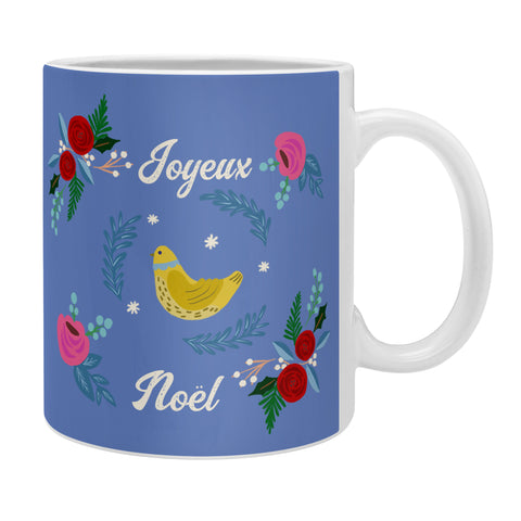 Hello Sayang Joyeux Noel Bird and Roses Coffee Mug