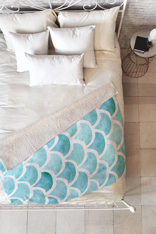 Hello Sayang La Mer Fleece Throw Blanket