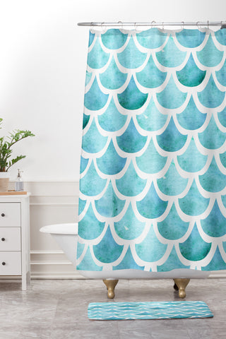 Hello Sayang La Mer Shower Curtain And Mat