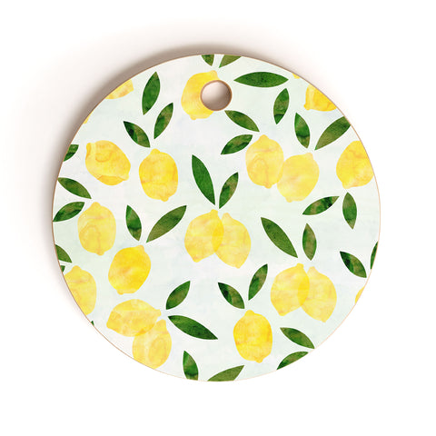 Hello Sayang Lemon Drops Cutting Board Round