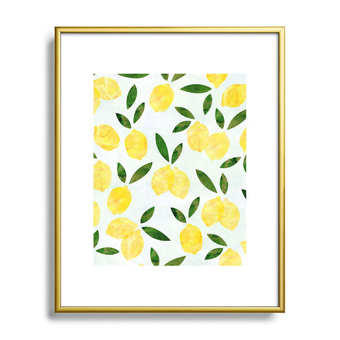 Hello Sayang Lemon Drops Metal Framed Art Print