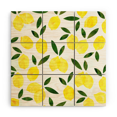 Hello Sayang Lemon Drops Wood Wall Mural