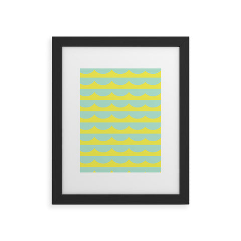 Hello Sayang Lemon Scallops Framed Art Print