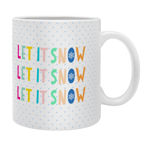 Hello Sayang Let It Snow Polka Dots Coffee Mug