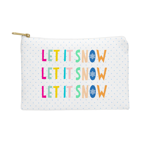 Hello Sayang Let It Snow Polka Dots Pouch