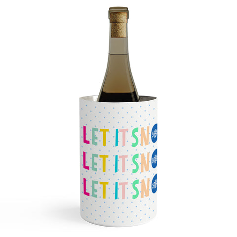 Hello Sayang Let It Snow Polka Dots Wine Chiller