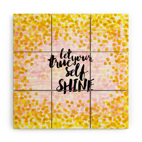 Hello Sayang Let Your True Self Shinea Wood Wall Mural