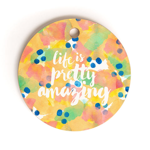 Hello Sayang Life Is Pretty Amazing Cutting Board Round