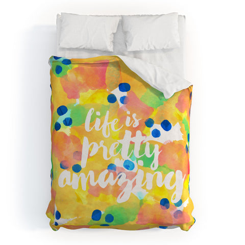 Hello Sayang Life Is Pretty Amazing Duvet Cover