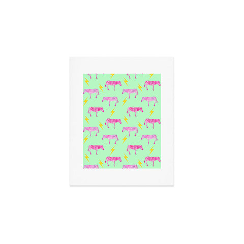 Hello Sayang Lightning Zebras Art Print