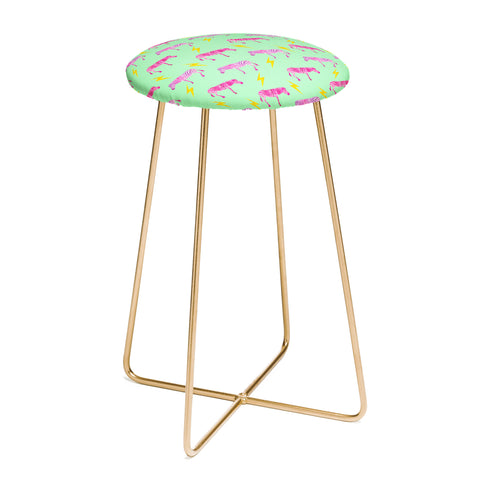 Hello Sayang Lightning Zebras Counter Stool