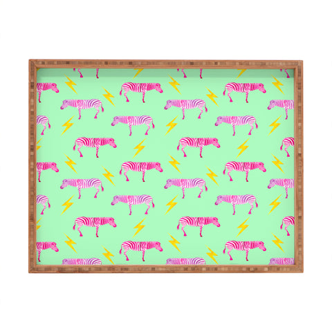 Hello Sayang Lightning Zebras Rectangular Tray