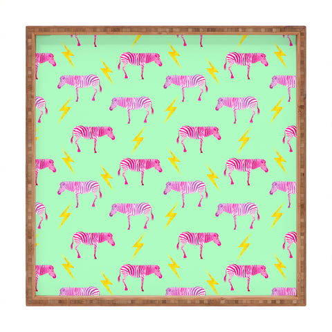 Hello Sayang Lightning Zebras Square Tray