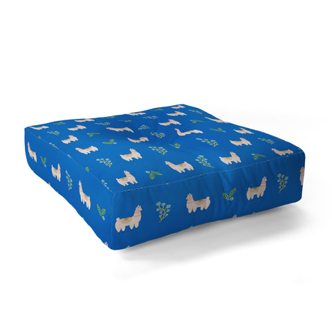 Hello Sayang Lola Llama Print Pattern Floor Pillow Square