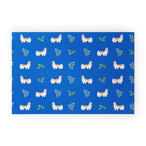 Hello Sayang Lola Llama Print Pattern Welcome Mat