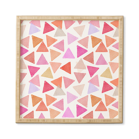 Hello Sayang Love Triangles Framed Wall Art