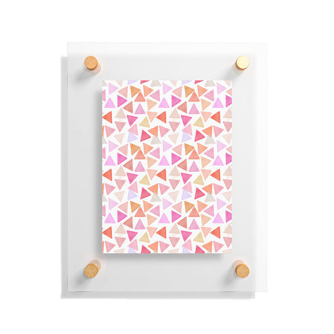 Hello Sayang Love Triangles Floating Acrylic Print