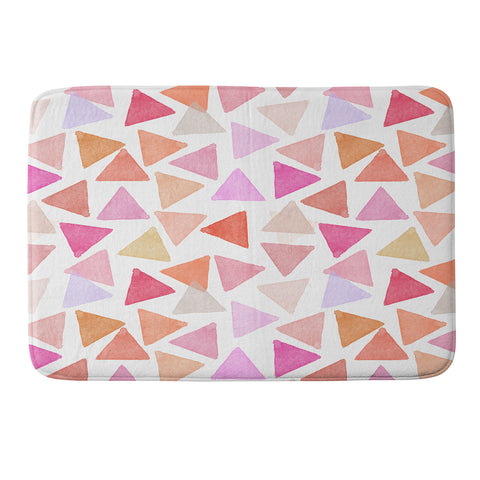 Hello Sayang Love Triangles Memory Foam Bath Mat