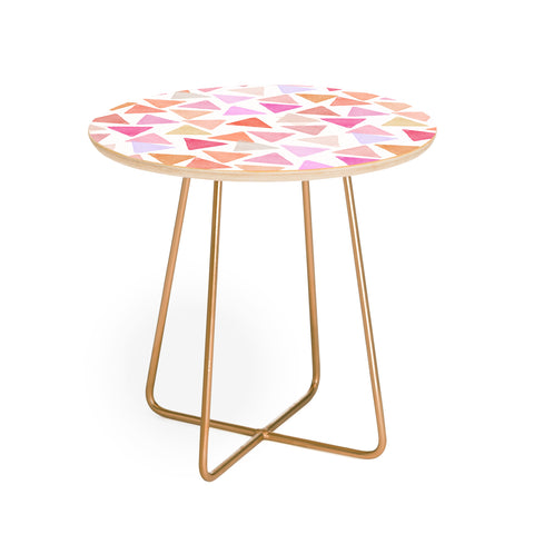 Hello Sayang Love Triangles Round Side Table