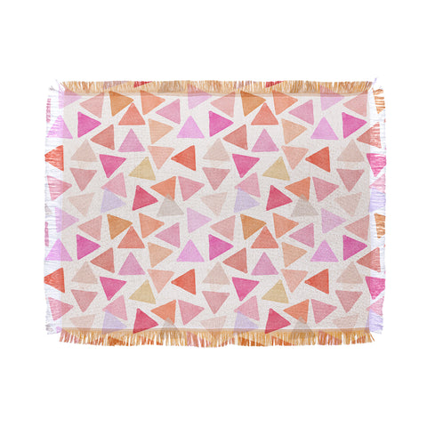Hello Sayang Love Triangles Throw Blanket