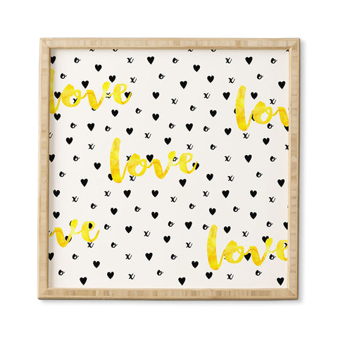 Hello Sayang Love XOXO Framed Wall Art