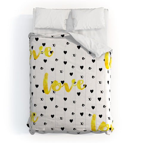Hello Sayang Love XOXO Comforter