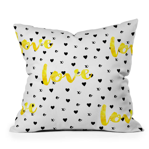 Hello Sayang Love XOXO Throw Pillow