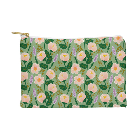 Hello Sayang Lovely Roses Green Pouch