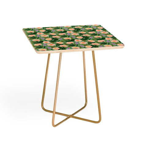 Hello Sayang Lovely Roses Green Side Table