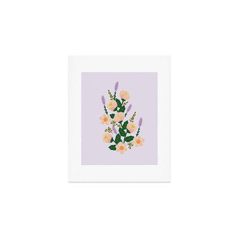 Hello Sayang Lovely Roses Lavender Art Print
