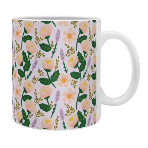 Hello Sayang Lovely Roses Lavender Coffee Mug