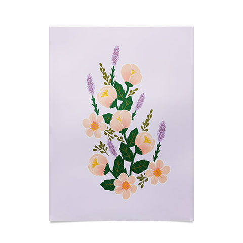 Hello Sayang Lovely Roses Lavender Poster