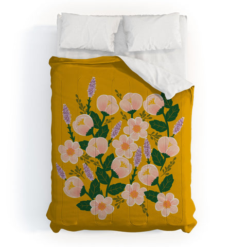 Hello Sayang Lovely Roses Yellow Comforter