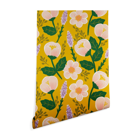 Hello Sayang Lovely Roses Yellow Wallpaper