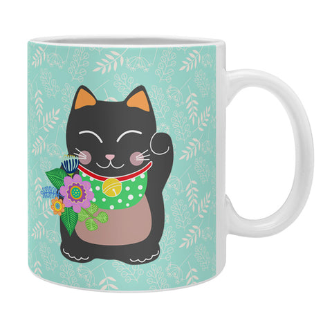 Hello Sayang Lucky Black Cat Coffee Mug