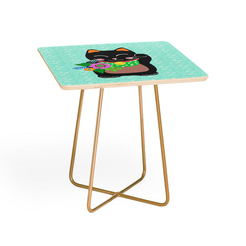 Hello Sayang Lucky Black Cat Side Table
