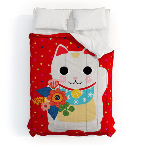 Hello Sayang Lucky Cat Comforter