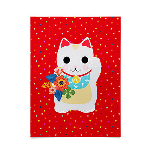 Hello Sayang Lucky Cat Poster