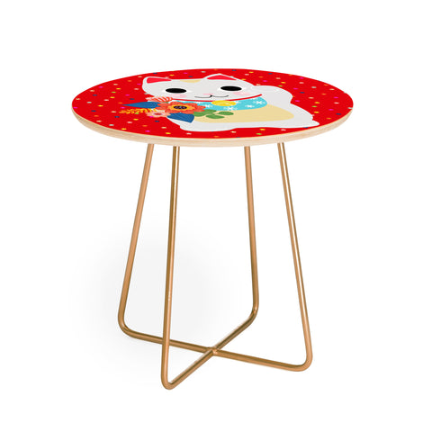 Hello Sayang Lucky Cat Round Side Table