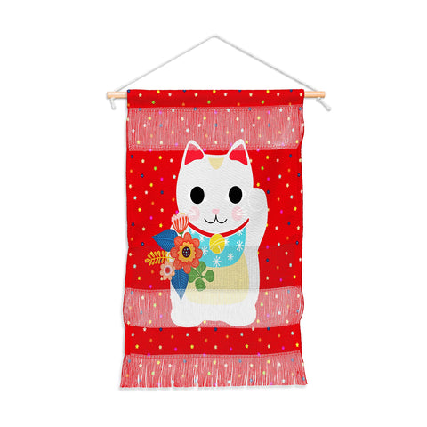Hello Sayang Lucky Cat Wall Hanging Portrait
